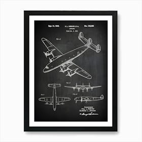 Lockheed Constellation Aircraft Airplane Blueprint Aviation Gifts Aviation Blueprint Airplane Print Plane Airplane Gift Va3521 Art Print