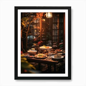 Chinese Dining Table Art Print