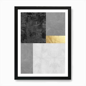 Geometric textures composition 15 Art Print