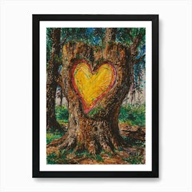 Heart Of A Tree Art Print