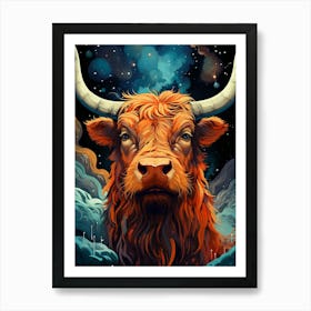 Highland Cow Art Print