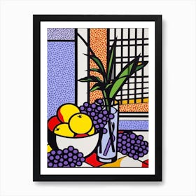 Lilac Flower Still Life  1 Pop Art Style Art Print