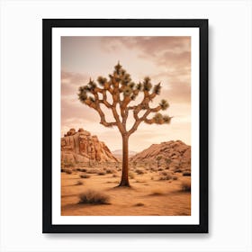  Photograph Of A Joshua Tree In Grand Canyon 4 Art Print