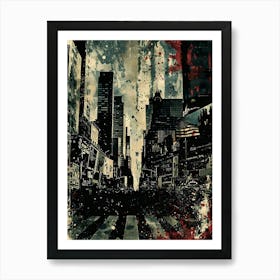 American City: Punk Aesthetic Wall Art Art Print