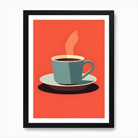 Minimalistic Cup Of Coffee 2 Art Print