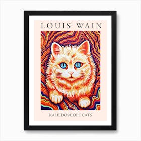 Louis Wain, Kaleidoscope Cats Poster 3 Art Print