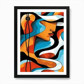 Abstract Of A Woman 63 Art Print