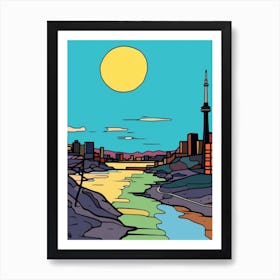 Minimal Design Style Of Toronto, Canada 3 Art Print