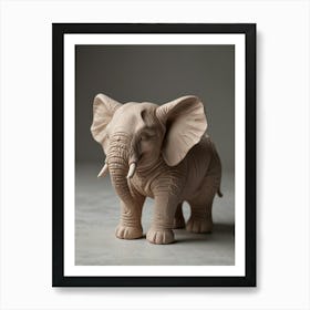 Elephant Figurine Art Print