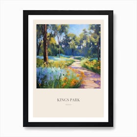 Kings Park Perth Australia 2 Vintage Cezanne Inspired Poster Art Print