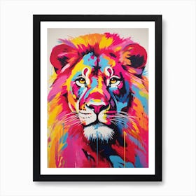 Lion Pop Art 3 Art Print