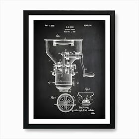 Doughnut Former Patent Biscuit Doughnut Cutter Kitchen Art Kitchen Patent Vintage Kitchen Baking Bakery Patent Print Hk3761 Art Print