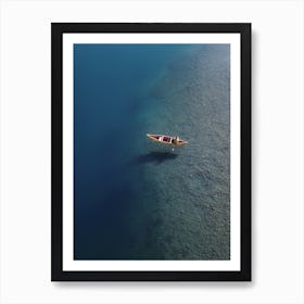 Moody Canoe Art Print