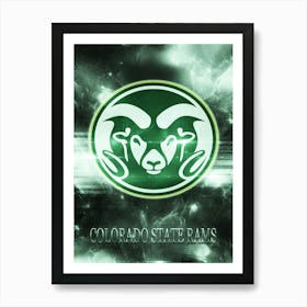 Colorado State Rams Art Print