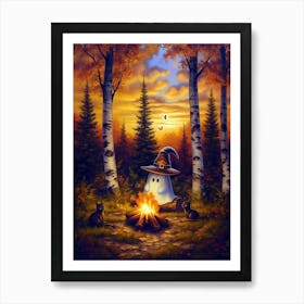 Ghost In The Woods 14 Art Print