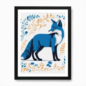 Blue Fox Art Print