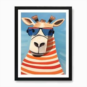 Little Camel 1 Wearing Sunglasses Art Print