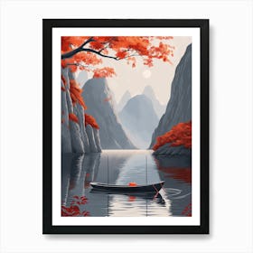 Asian Landscape Painting 4 Art Print