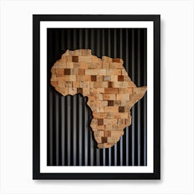 Africa Map Art Print