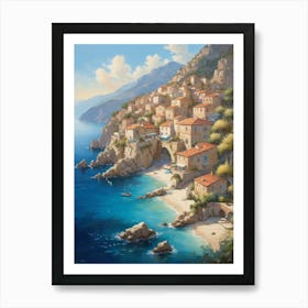 Village On The Coast Art Print