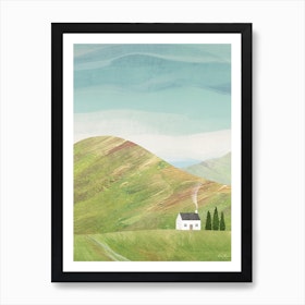 Cottage In The Hills Art Print