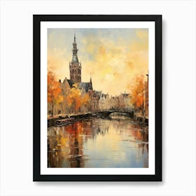 Dutch Delight: A View of Amsterdam's Lake Art Print