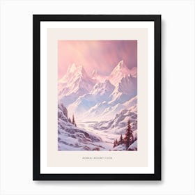 Dreamy Winter National Park Poster  Aoraki Mount Cook National Park New Zealand 4 Art Print