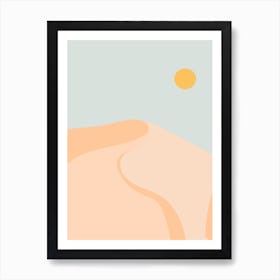 Sun Sand Of Mountain Art Print