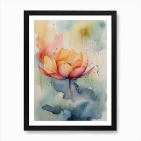 Lotus Painting Art Print