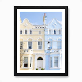 Pastel House Notting Hill London Art Print