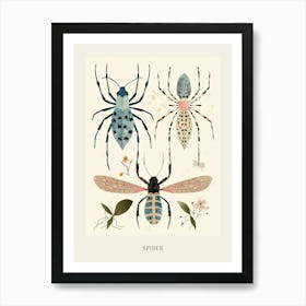 Colourful Insect Illustration Spider 4 Poster Art Print