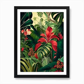 Tropical Paradise 5 Botanicals Art Print