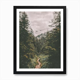 German Hiking Trail Art Print