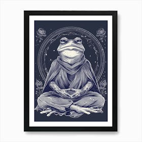 Frog Meditation Art Print