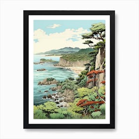 Ishigaki Island In Okinawa, Ukiyo E Drawing 2 Art Print