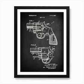 Revolver Patent Print Gun Art Revolver Decor Gun Patent Gun Patent Patent Art Historical Print Patent Print G9821 Art Print