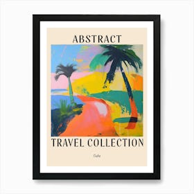 Abstract Travel Collection Poster Cuba 2 Art Print
