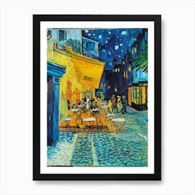 Vincent Van Gogh S Café Terrace At Night Vincent Van Gogh 3 1 Art Print