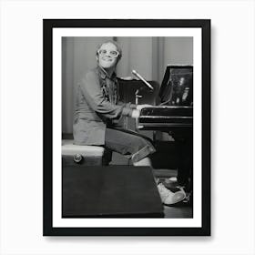 Elton John On Stage Vintage Art Print