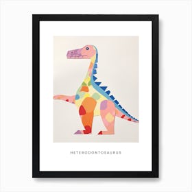 Nursery Dinosaur Art Heterodontosaurus 3 Poster Art Print
