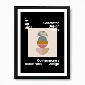 Geometric Design Archive Poster 01 Art Print