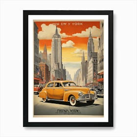 Vintage Travel Poster New York Art Print 0 (3) Art Print