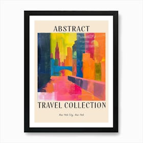 Abstract Travel Collection Poster New York City Usa 1 Poster