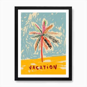 Vacation Palm Tree Art Print