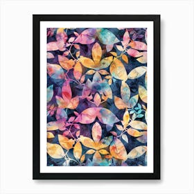 Watercolor Leaves 19 Art Print