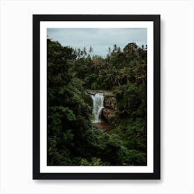 Bali Jungle Waterfall Photograph, 2 Art Print