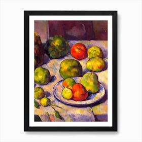 Chayote Cezanne Style vegetable Art Print