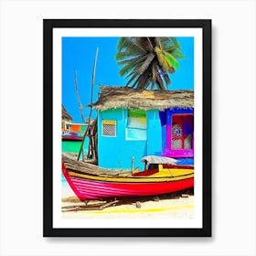 Lamu Island Kenya Pop Art Photography Tropical Destination Art Print