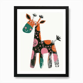 Giraffe 123 Art Print