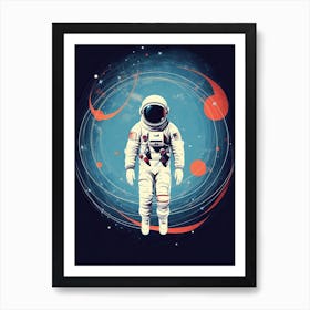 Infinity Bound: Astronaut's Sojourn Art Print